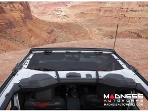 Jeep Wrangler JL Eclipse Sun Shade - Black - Front